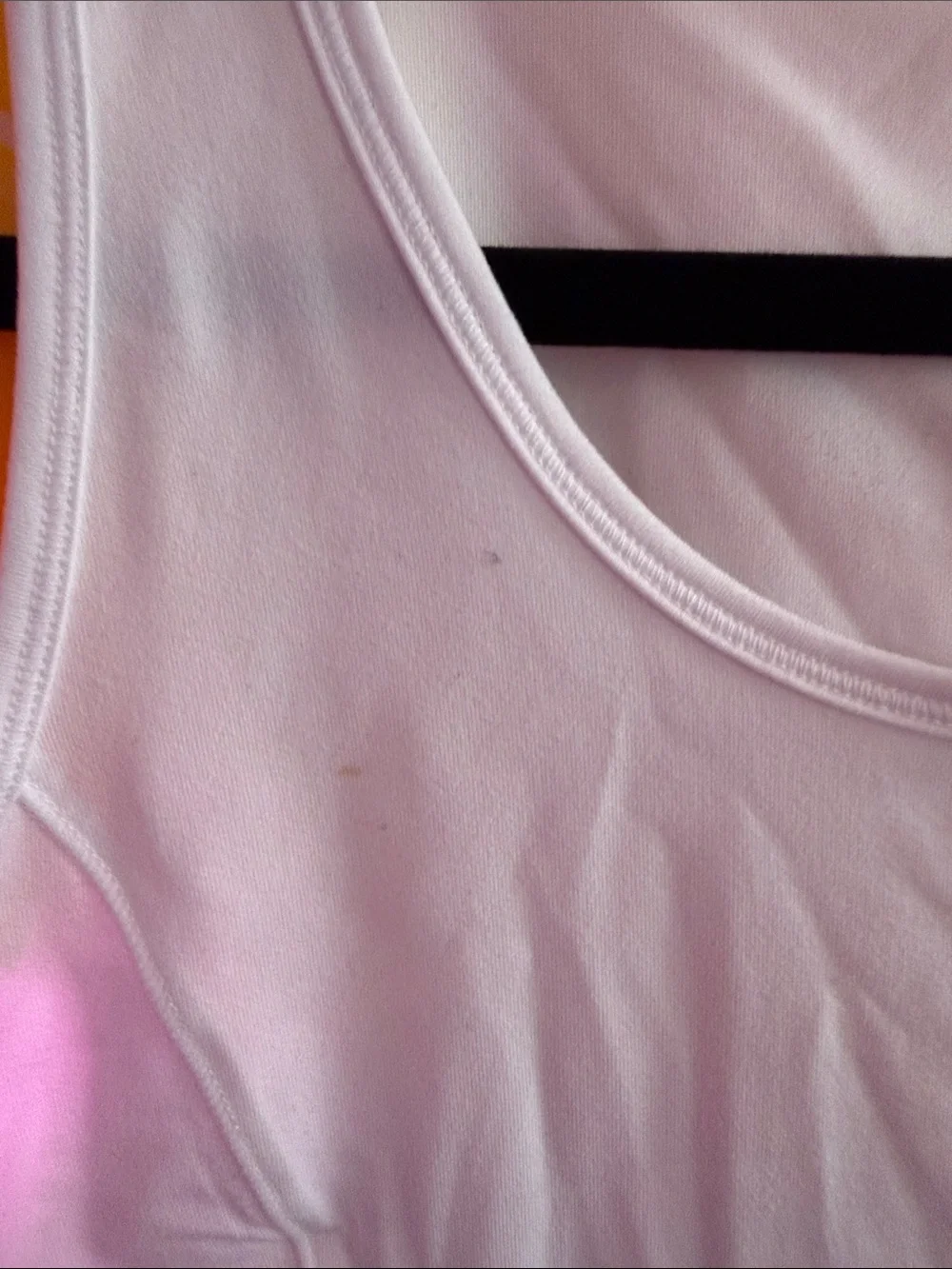 Tennis Set: (L)White Tank w/ Pink & Yellow Accent + (M)Yellow Tennis Swirl Skort